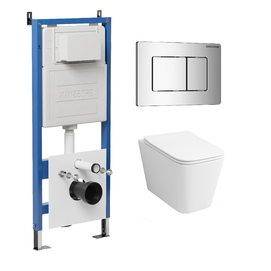 Комплект Унитаз подвесной с инсталляцией Grossman Classic 97.4479SQ.04.10M