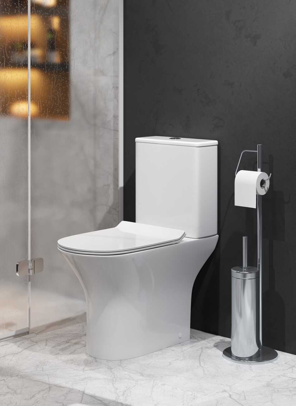 Унитаз напольный Grossman Classic GR-4465SQ белый глянец с крышкой микролифт 13300₽