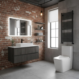 Унитаз моноблок напольный Grossman Classic GR-4486SQ с тонкой крышкой микролифт, безободковый, белый