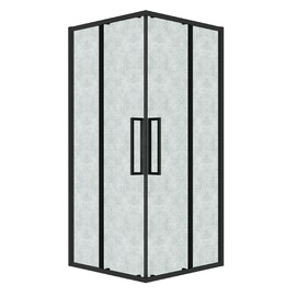 Душевой уголок Grossman Cosmo 90x90 300.K33.02.9090.21.02 без поддона, стекло шиншилла, профиль черный матовый