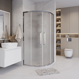 Душевой уголок Grossman Cosmo 90x90 301.K33.02.9090.10.02 без поддона, стекло шиншилла, профиль хром