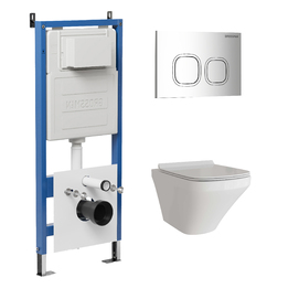Комплект Унитаз подвесной с инсталляцией Grossman Cosmo 97.4440S.02.100