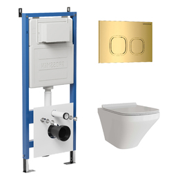 Комплект Унитаз подвесной с инсталляцией Grossman Cosmo 97.4440S.02.300