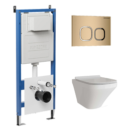 Комплект Унитаз подвесной с инсталляцией Grossman Cosmo 97.4440S.02.310