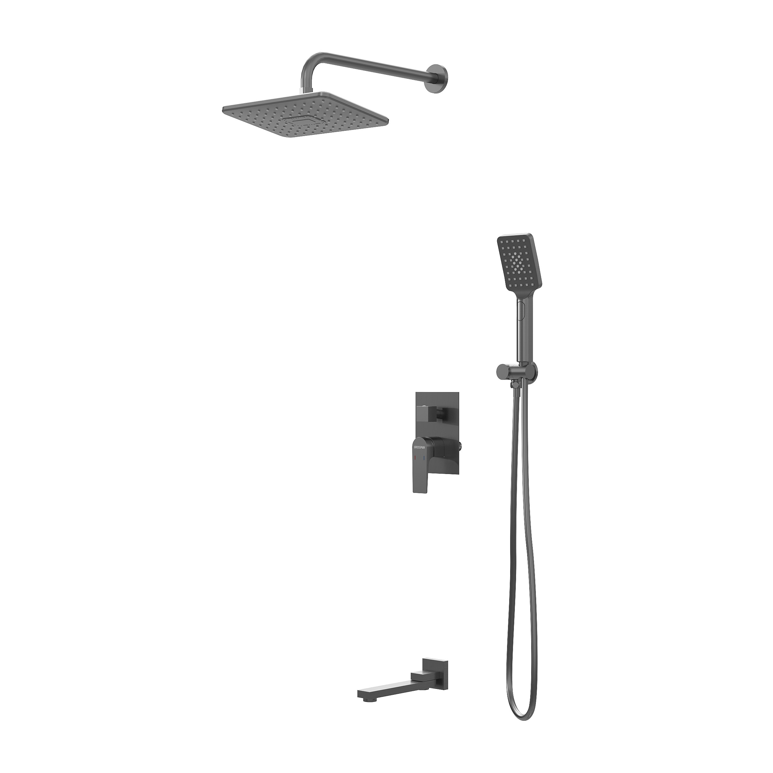 Встраиваемая душевая система Grossman Classic 501K3504420 графит сатиновый 17248₽