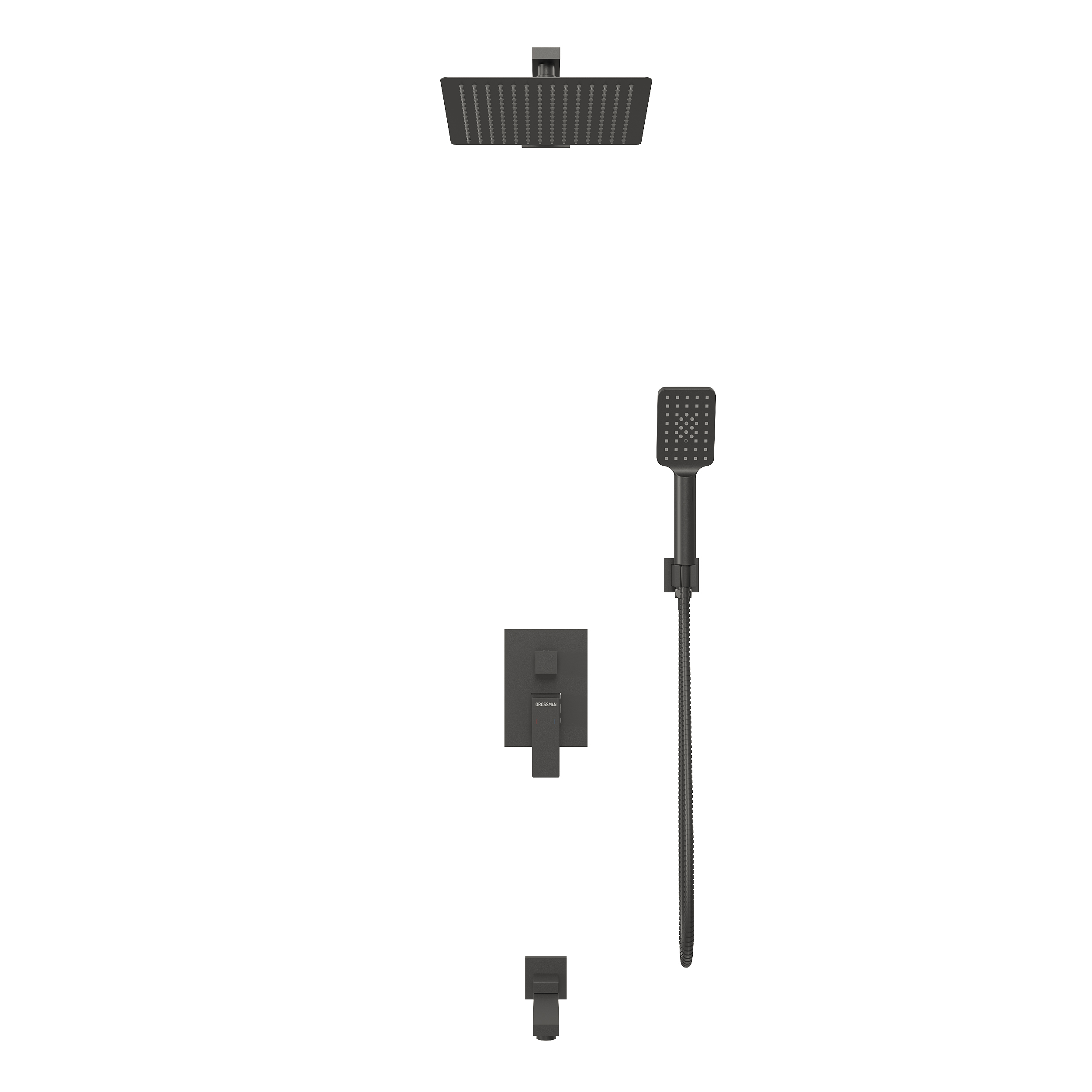 Встраиваемая душевая система Grossman Style 501K3505210 черный матовый 17150₽