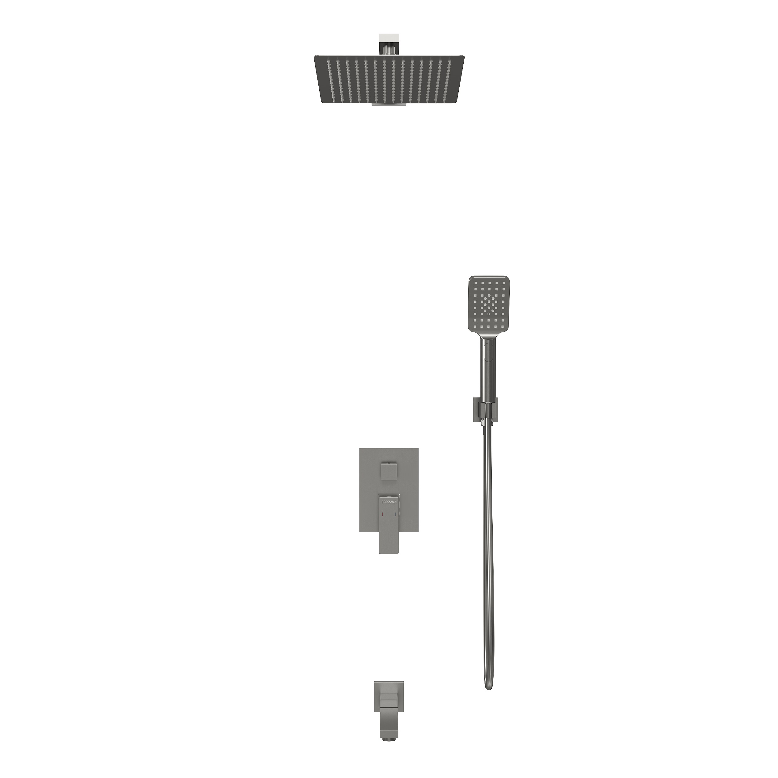 Встраиваемая душевая система Grossman Style 501K3505420 графит сатиновый 18914₽