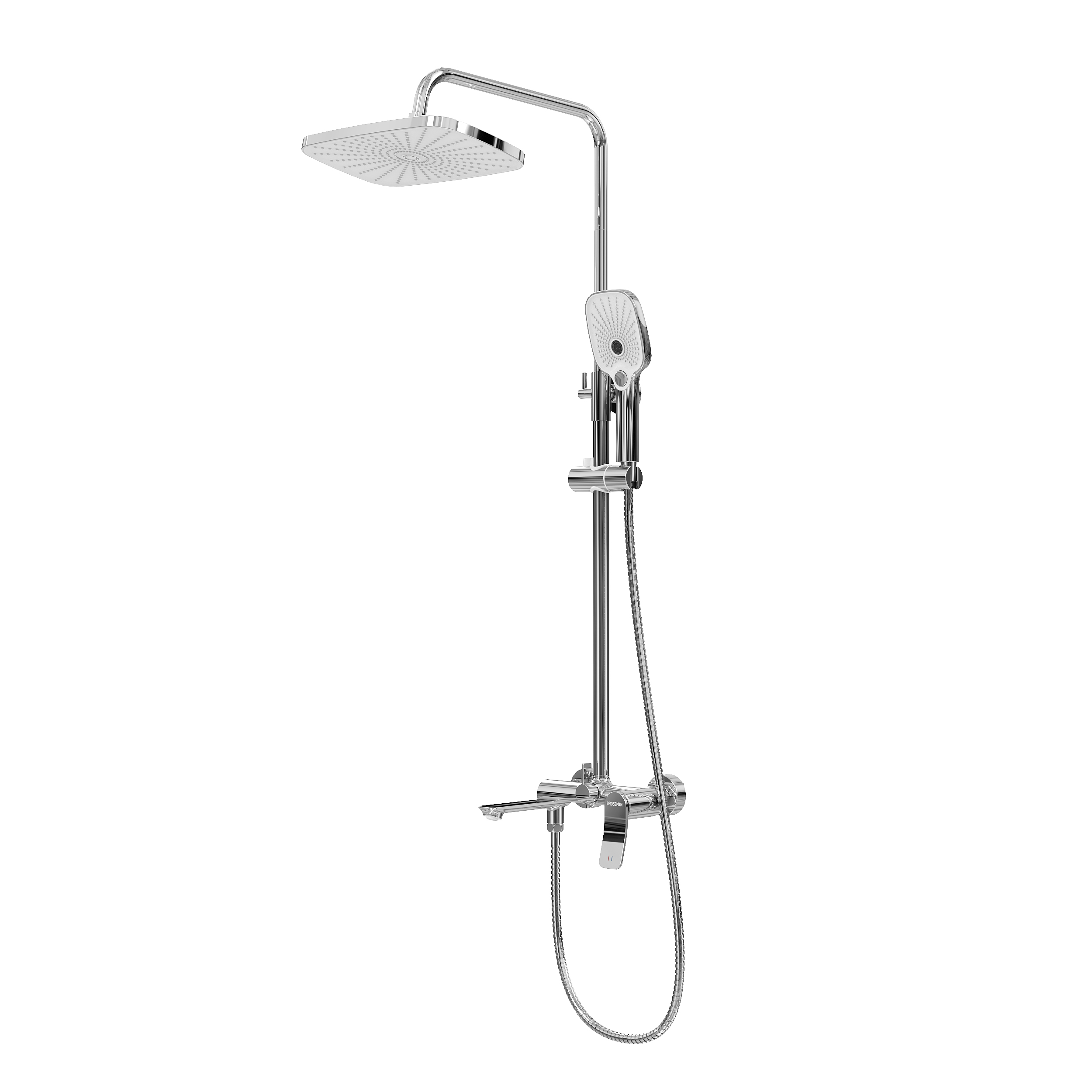 Душевая стойка Grossman Advans 500K3509100 с изливом хром глянцевый 15092₽