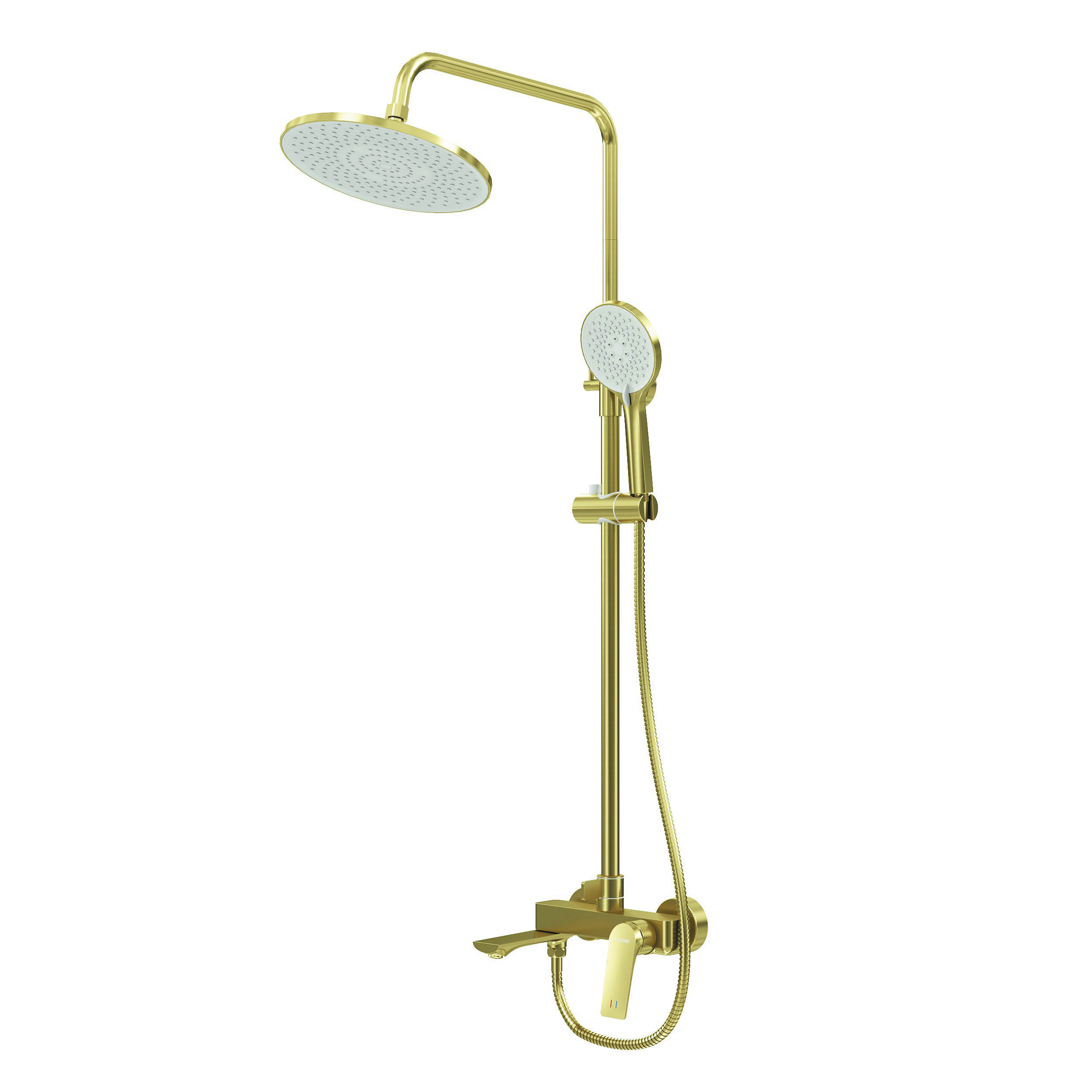 Душевая стойка Grossman Galaxy 500K3501320 с изливом золото сатиновый 20384₽