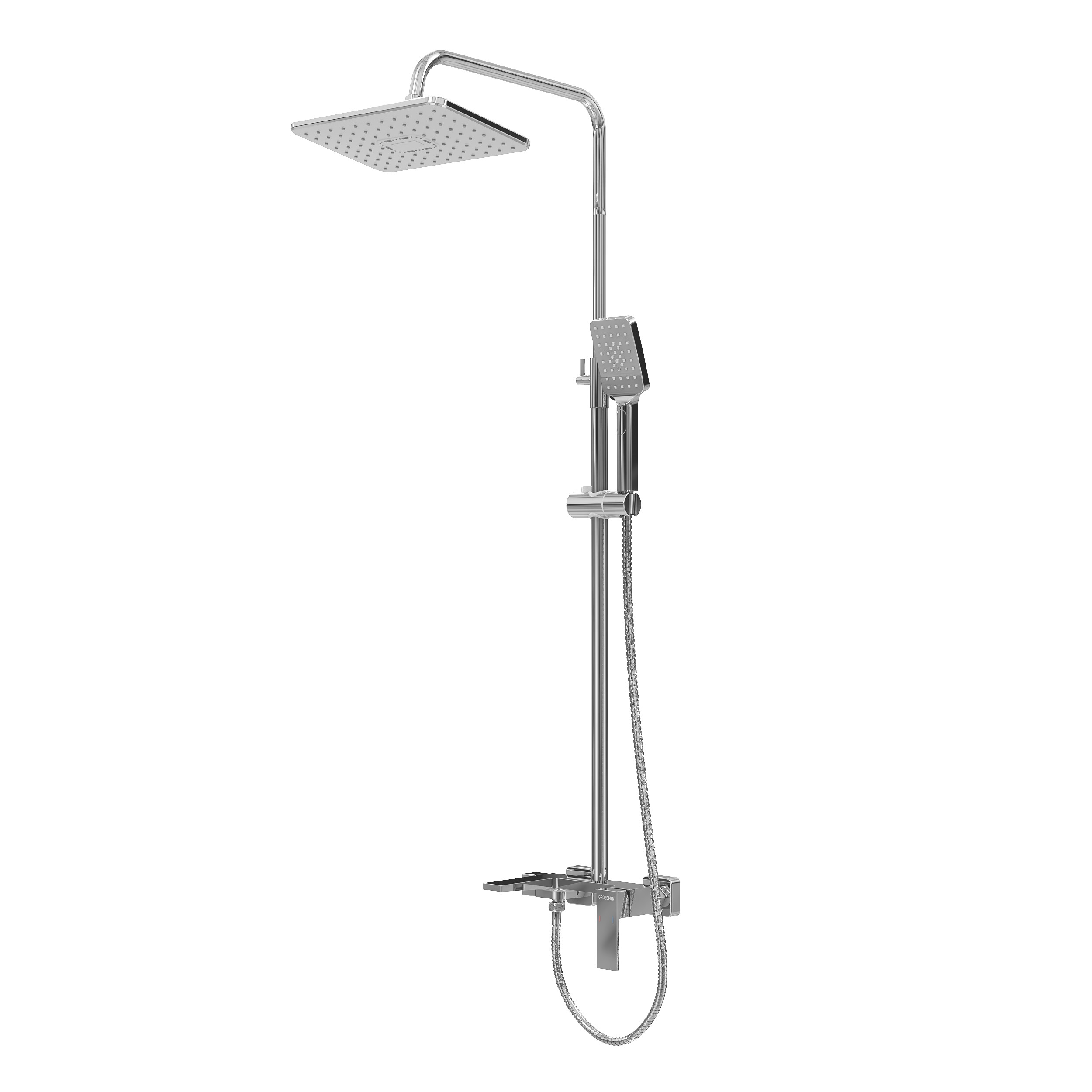 Душевая стойка Grossman Style 500K3505100 с изливом хром глянцевый 14308₽