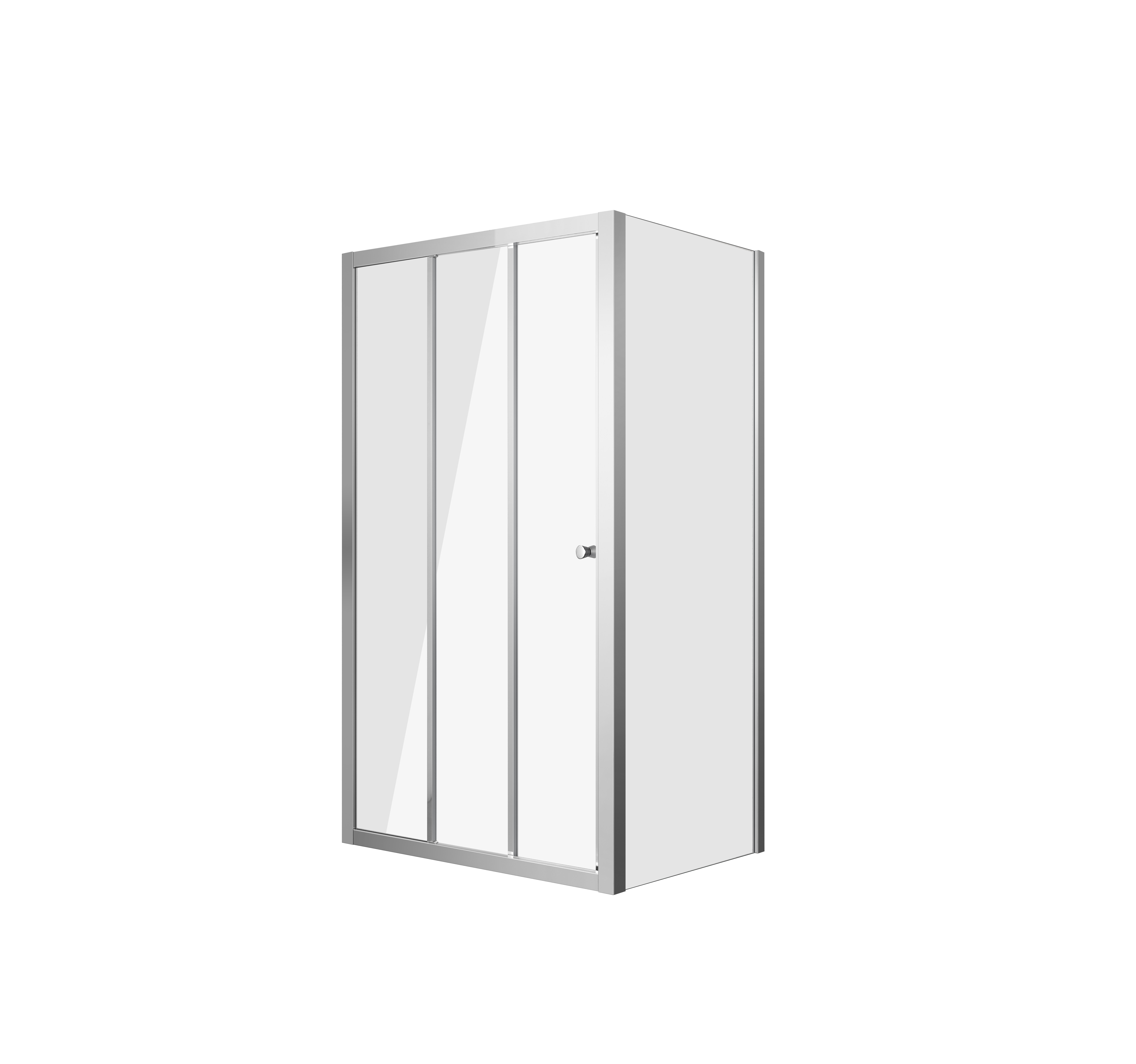 Боковая стенка Grossman Falcon 100х190 GR-P100Fa стекло прозрачное профиль хром 9300₽