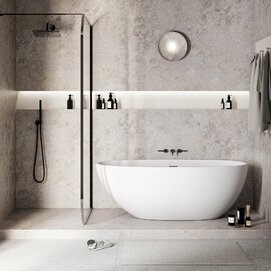 Акриловая ванна Grossman Fly 170x75 GR-1104M белая матовая