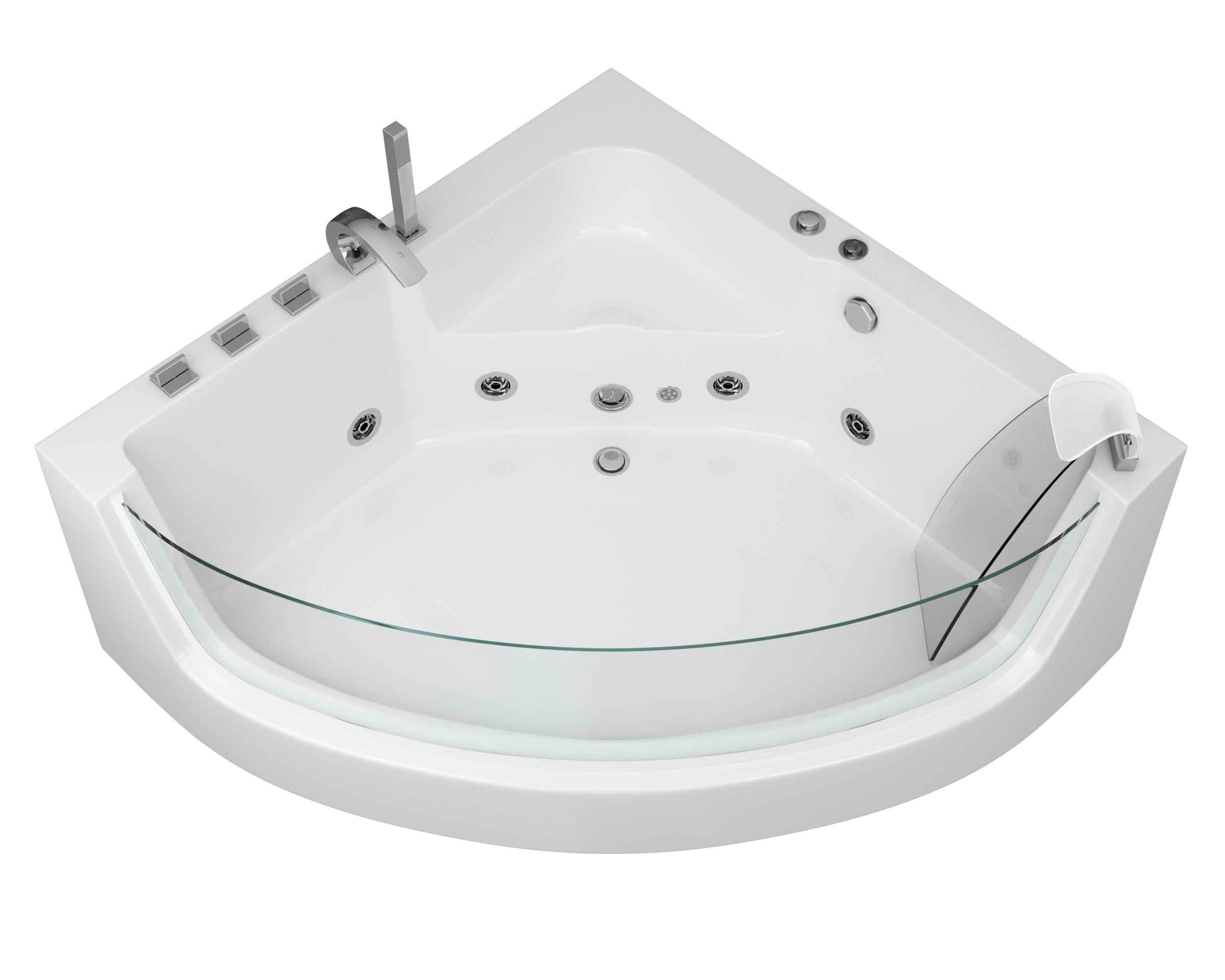 Гидромассажная ванна Grossman 150x150 GR-15000-1 с гидромассажем, размер 150х150, цвет белый