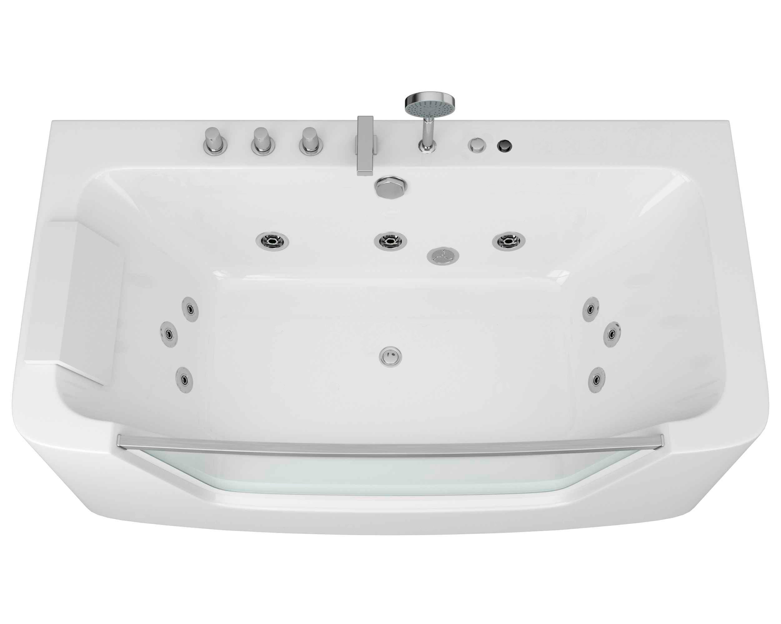 Гидромассажная ванна Grossman 160x85 GR-16085-1 с гидромассажем, размер 160х85, цвет белый