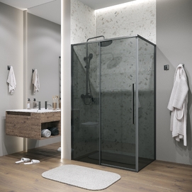 Душевой уголок Grossman Galaxy 110х100 120.K33.01.1110.42.10 стекло тонированное, профиль графит сатин