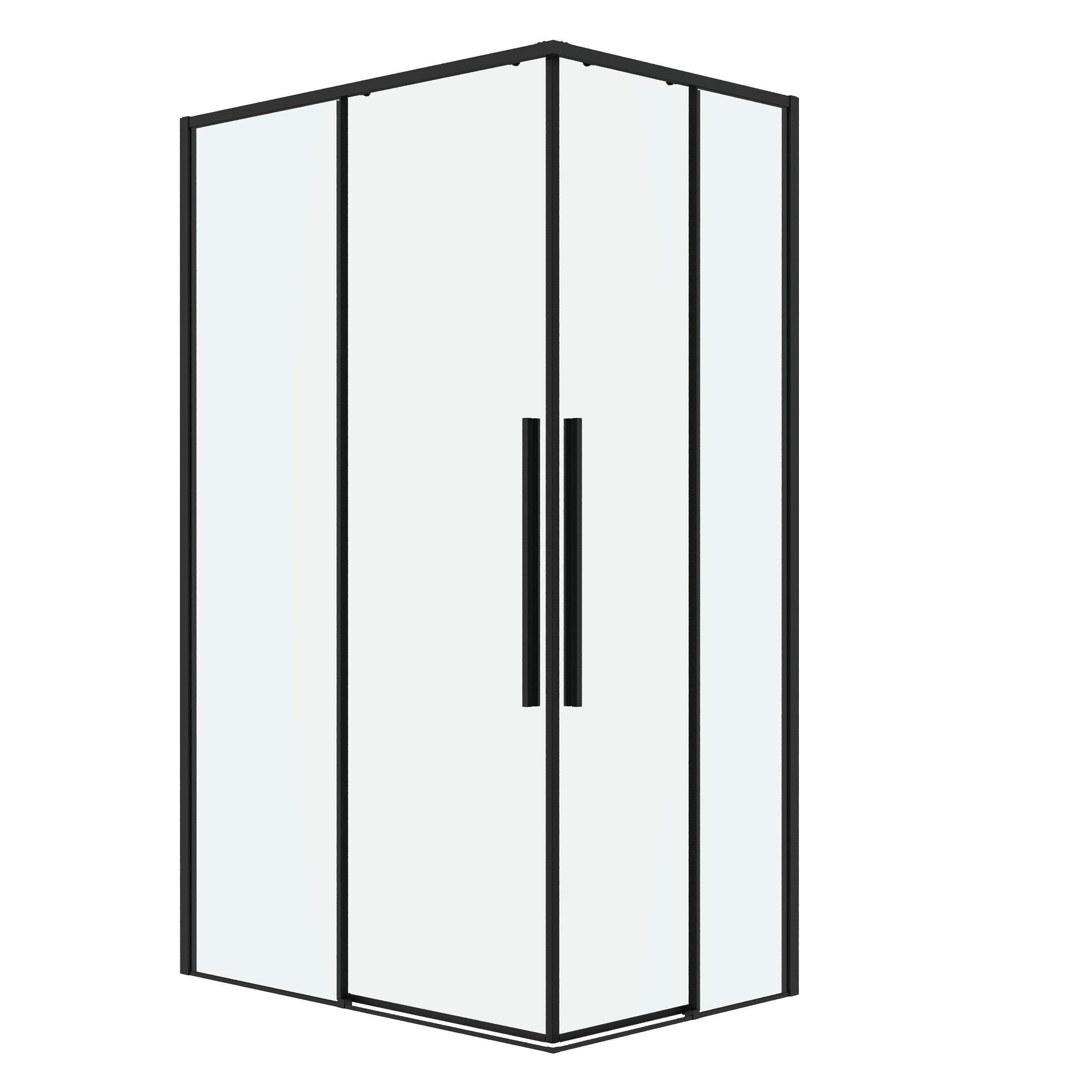 Душевой уголок Grossman Galaxy 100x80 300K330110802100 без поддона стекло прозрачное профиль черный матовый 31311₽