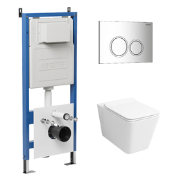 Комплект Унитаз подвесной с инсталляцией Grossman Galaxy 97.4414S.01.100