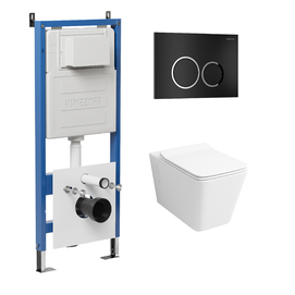 Комплект Унитаз подвесной с инсталляцией Grossman Galaxy 97.4414S.01.210