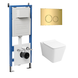 Комплект Унитаз подвесной с инсталляцией Grossman Galaxy 97.4414S.01.300