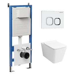 Комплект Унитаз подвесной с инсталляцией Grossman Galaxy 97.4414S.02.000