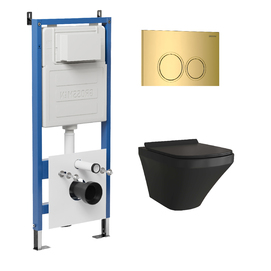 Комплект Унитаз подвесной с инсталляцией Grossman Galaxy 97.4440BMS.01.300