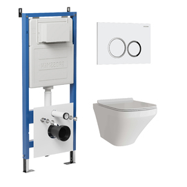 Комплект Унитаз подвесной с инсталляцией Grossman Galaxy 97.4440S.01.000