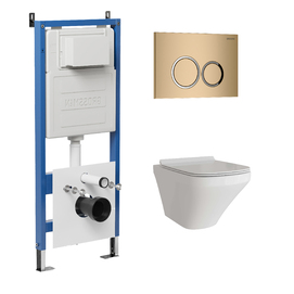 Комплект Унитаз подвесной с инсталляцией Grossman Galaxy 97.4440S.01.310