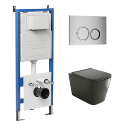 Комплект Унитаз подвесной с инсталляцией Grossman Galaxy 97.4441BMS.01.110