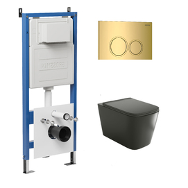 Комплект Унитаз подвесной с инсталляцией Grossman Galaxy 97.4441BMS.01.300