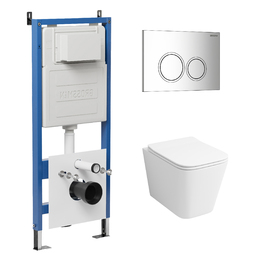 Комплект Унитаз подвесной с инсталляцией Grossman Galaxy 97.4441S.01.100