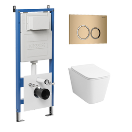 Комплект Унитаз подвесной с инсталляцией Grossman Galaxy 97.4441S.01.310