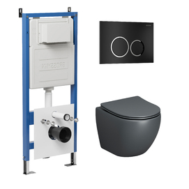 Комплект Унитаз подвесной с инсталляцией Grossman Galaxy 97.4455GMS.01.210