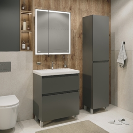 Мебель для ванной комнаты Grossman Меркадо 60 см графит напольный