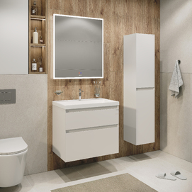 Мебель для ванной комнаты Grossman Меркадо 80 см белый матовый