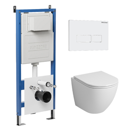 Комплект Унитаз подвесной с инсталляцией Grossman Pragma 97.4455SQ.03.000