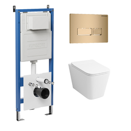 Комплект Унитаз подвесной с инсталляцией Grossman Pragma 97.4479SQ.03.310
