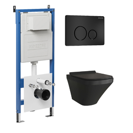 Комплект Унитаз подвесной с инсталляцией Grossman Style 97.4440BMS.05.21M