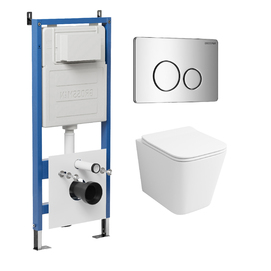 Комплект Унитаз подвесной с инсталляцией Grossman Style 97.4441S.05.10M