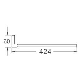 Фото Полотенцедержатель Haiba 42 см HB8812 хром