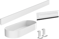 Набор аксессуаров для ванной комнаты Hansgrohe Wallstoris 27967700 белый матовый