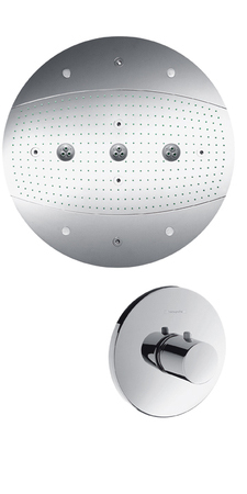 Душевая панель Hansgrohe Raidance 28404000 (с подсветкой)