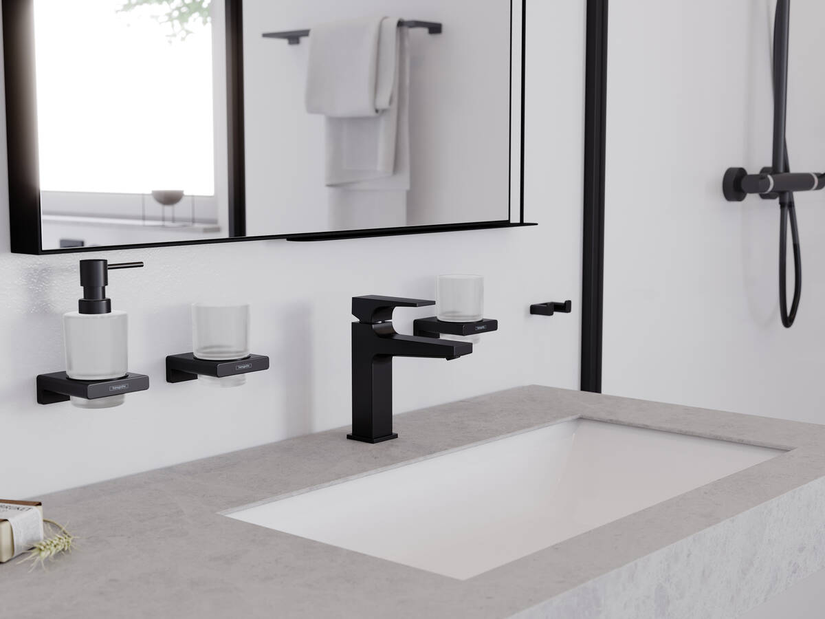 Стакан  для зубных щеток Hansgrohe AddStoris 41749670 черный матовый - фото 2