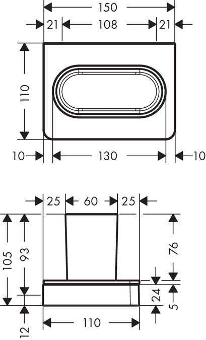 Стакан для зубных щеток Hansgrohe Axor Universal Accessories 42834000, цвет хром - фото 2