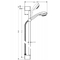 Фото Душевой гарнитур Hansgrohe Crometta 85 Vario/Unica 90 см 27762000 хром 1