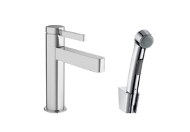 Смеситель для раковины с гигиеническим душем Hansgrohe Finoris 110 76210000 хром