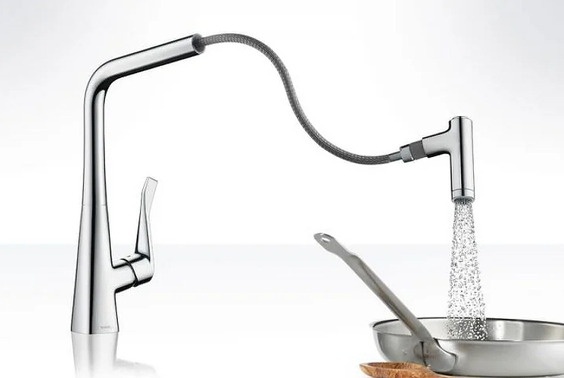 Смеситель для кухни Hansgrohe Metris Select 14884000 хром - фото 6