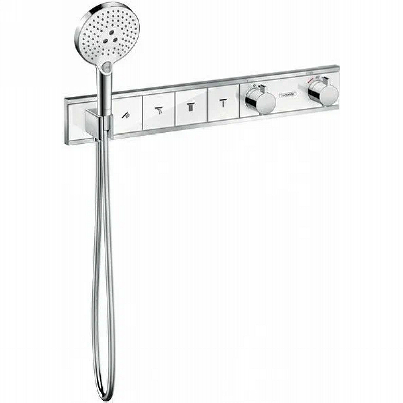 Термостат для душа Hansgrohe RainSelect 15357400
 белый, хром - фото 5