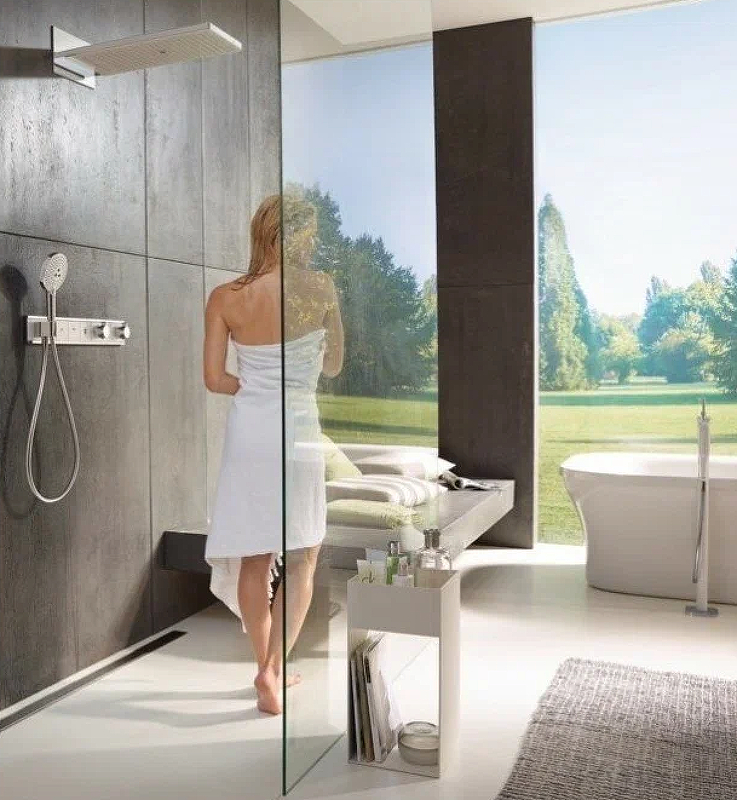 Термостат для душа Hansgrohe RainSelect 15357400
 белый, хром - фото 8