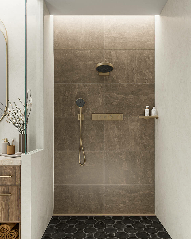 Термостат для душа Hansgrohe RainSelect 15380140
 матовый бронза - фото 2