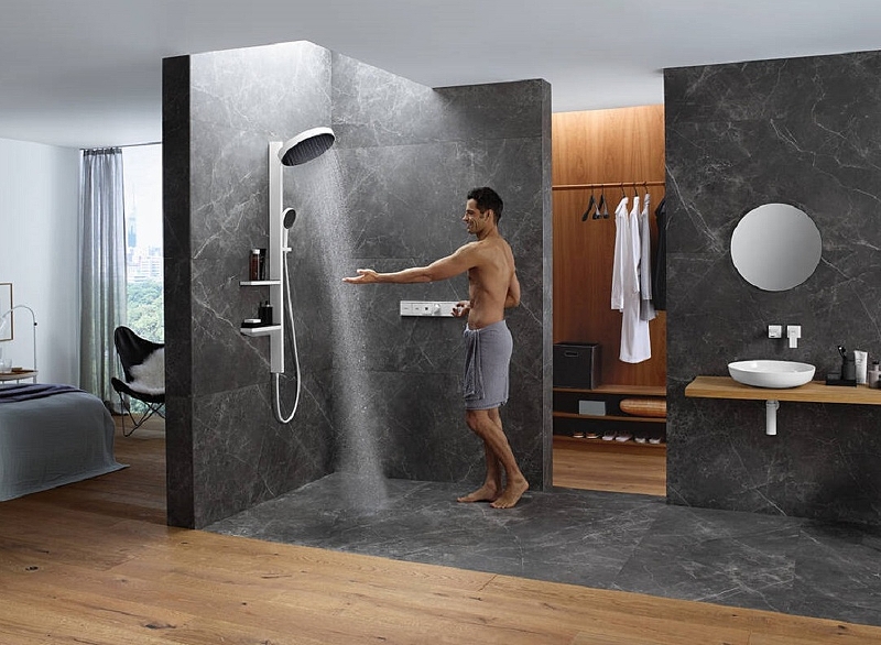 Термостат для душа Hansgrohe RainSelect 15380140
 матовый бронза - фото 3